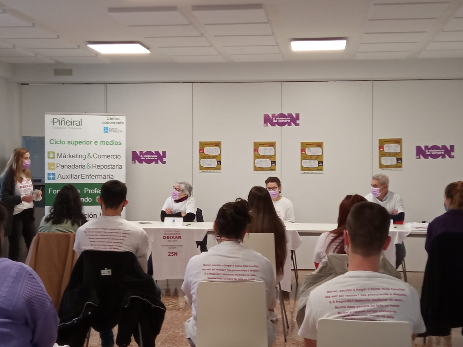 Aurora Varela, Ana Saavedra e Manuel Taboada